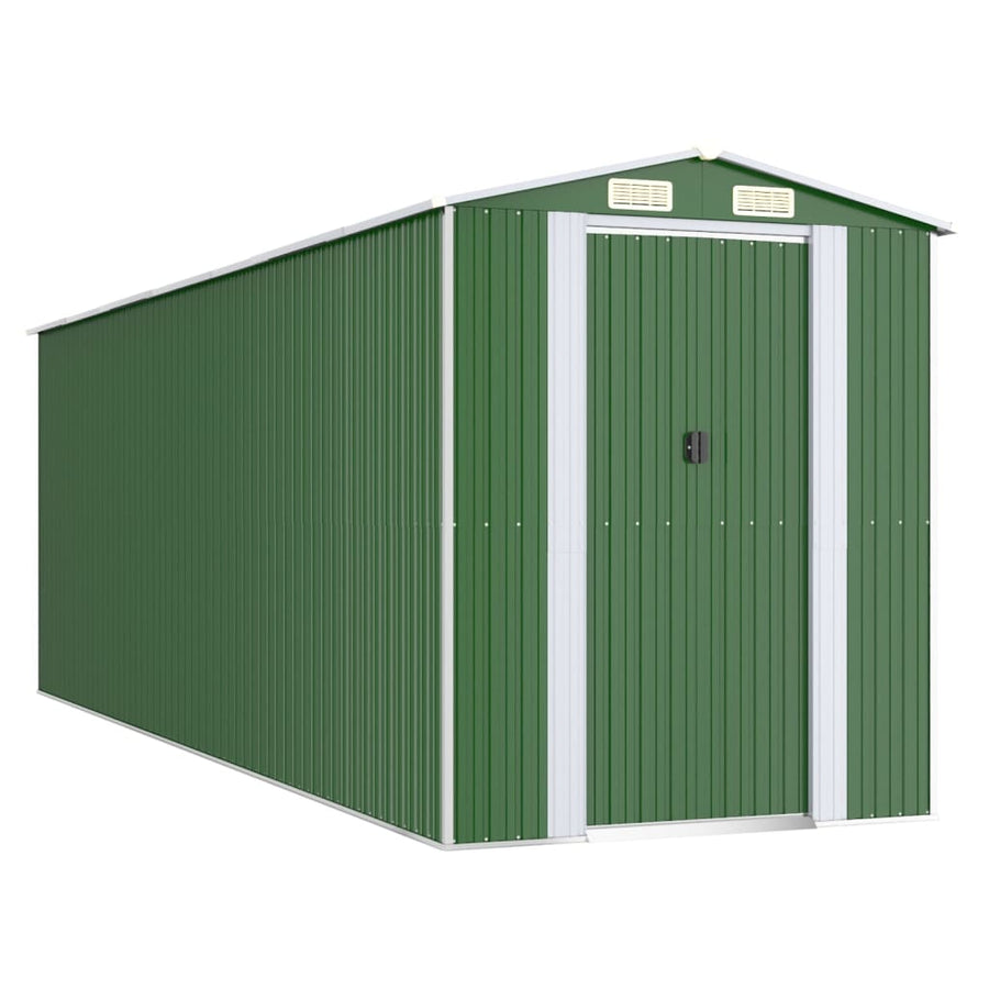 Tuinschuur 192X606X223 Cm Gegalvaniseerd Staal Groen