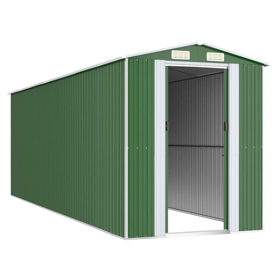 Tuinschuur 192X606X223 Cm Gegalvaniseerd Staal Groen
