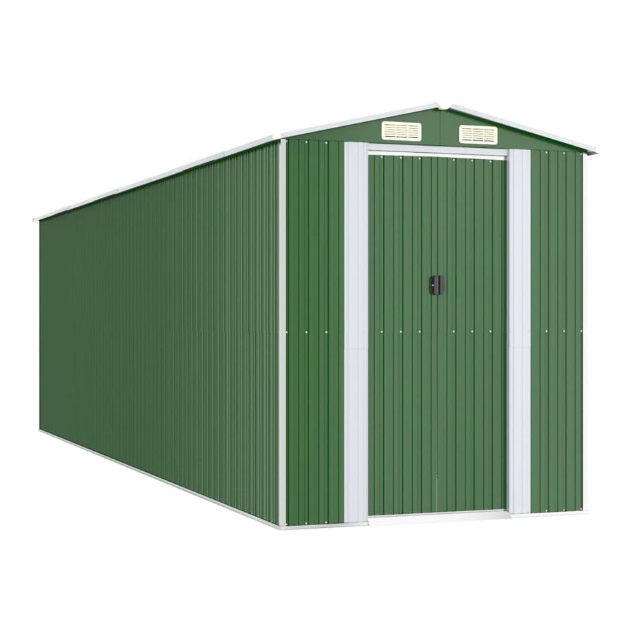 Tuinschuur 192X689X223 Cm Gegalvaniseerd Staal Groen