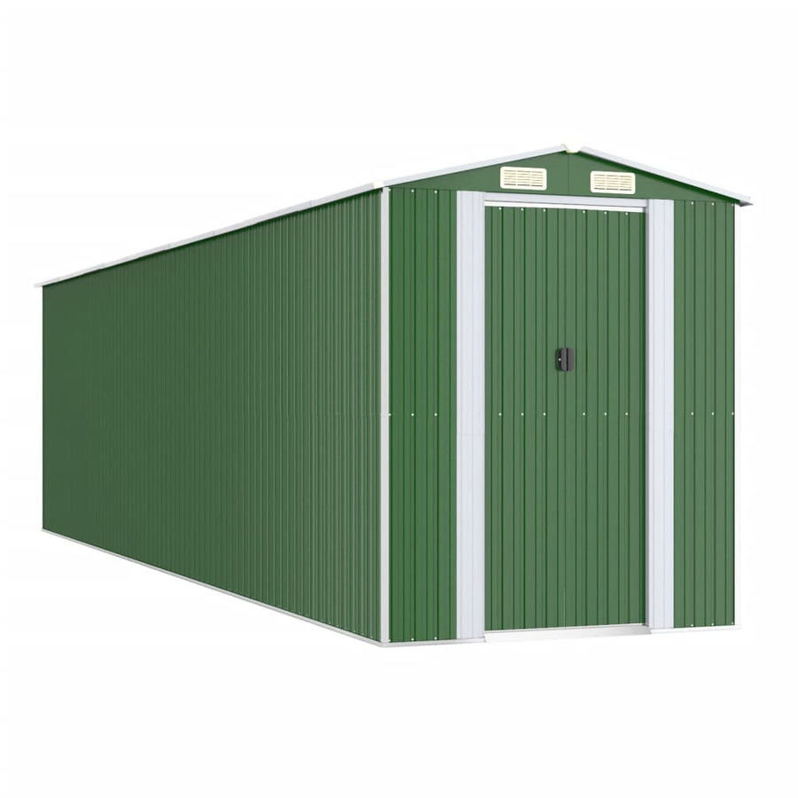 Tuinschuur 192X772X223 Cm Gegalvaniseerd Staal Groen