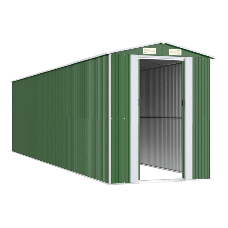 Tuinschuur 192X772X223 Cm Gegalvaniseerd Staal Groen