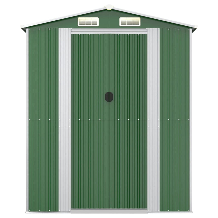 Tuinschuur 192X772X223 Cm Gegalvaniseerd Staal Groen