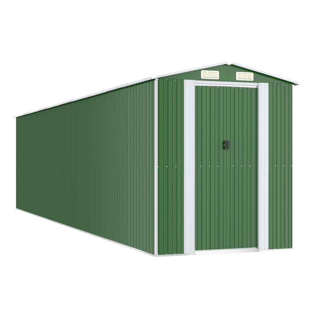 Tuinschuur Gegalvaniseerd Staal 192 x 855 x 223 cm Groen