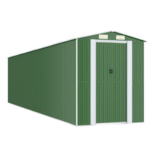 Tuinschuur Gegalvaniseerd Staal 192 x 855 x 223 cm Groen