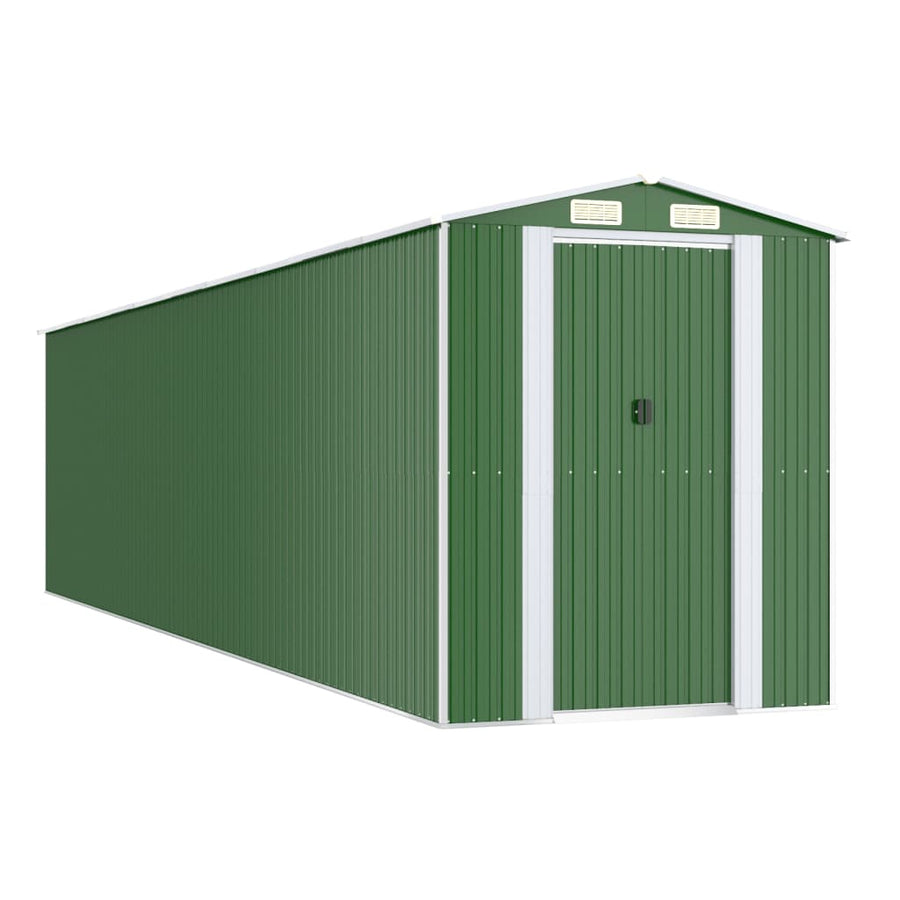 Tuinschuur Gegalvaniseerd Staal 192 x 855 x 223 cm Groen