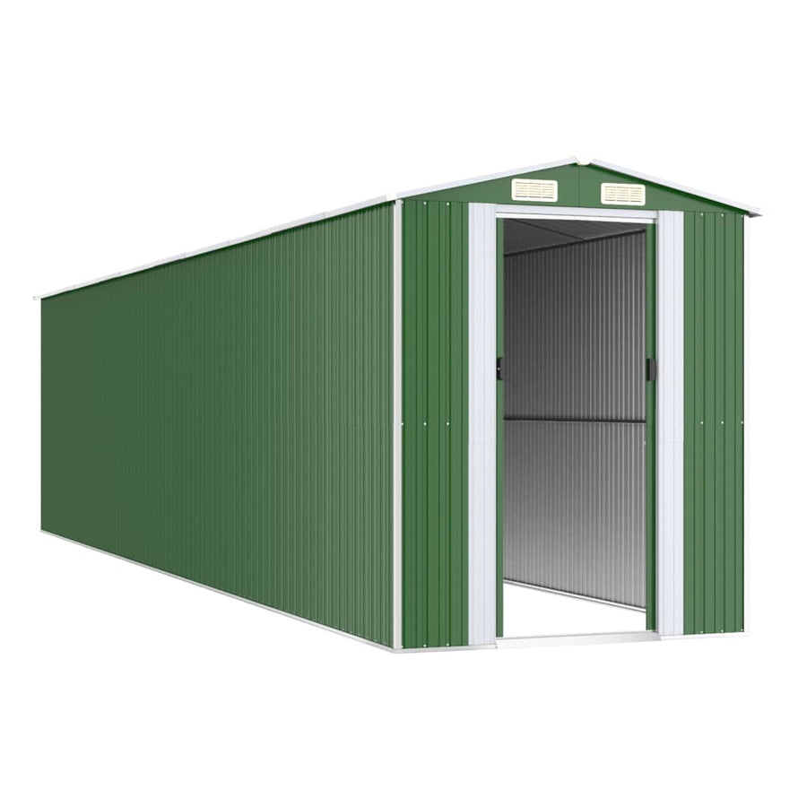 Tuinschuur Gegalvaniseerd Staal 192 x 855 x 223 cm Groen