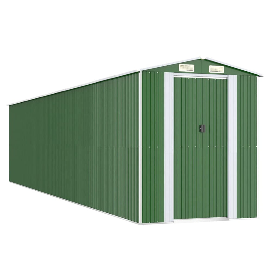 Tuinschuur 192X938X223 Cm Gegalvaniseerd Staal Groen