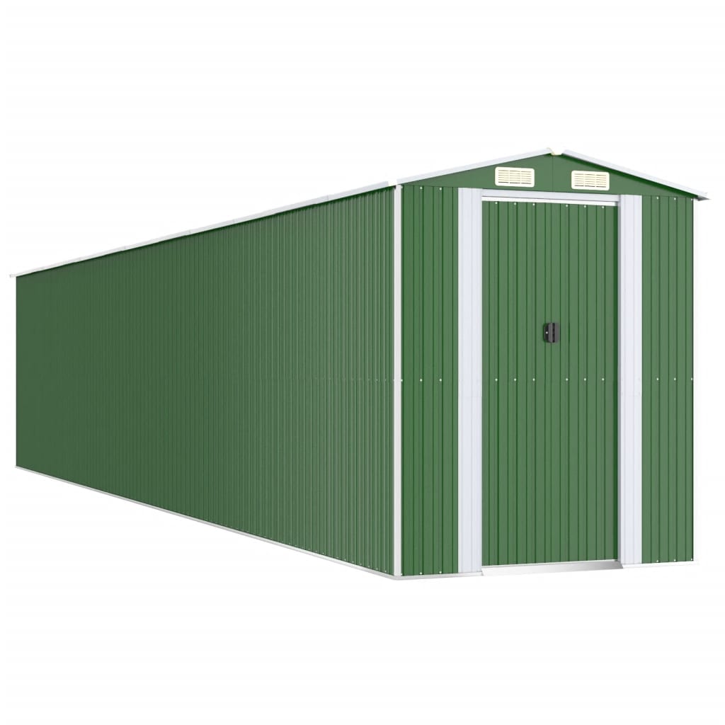 Tuinschuur Gegalvaniseerd Staal 192 x 1021 x 223 cm Groen