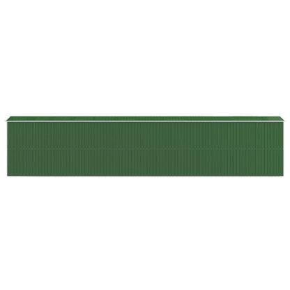 Tuinschuur Gegalvaniseerd Staal 192 x 1021 x 223 cm Groen