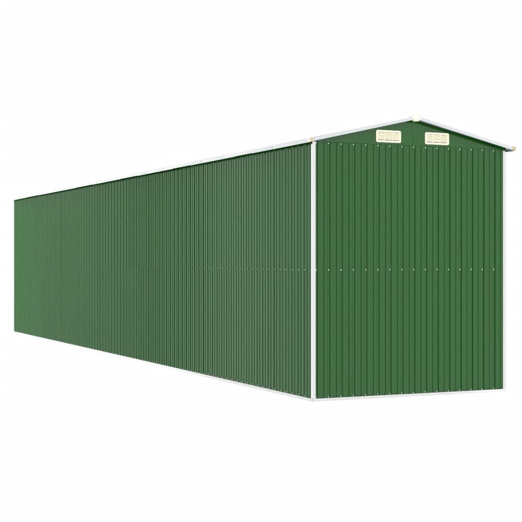 Tuinschuur Gegalvaniseerd Staal 192 x 1021 x 223 cm Groen