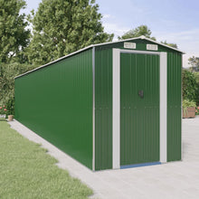 Tuinschuur Gegalvaniseerd Staal 192 x 1021 x 223 cm Groen