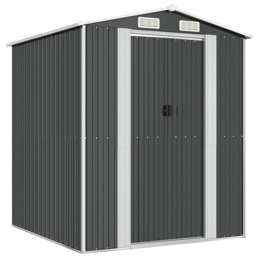 Tuinschuur Gegalvaniseerd Staal Kleurig 192 x 191 x 223 cm Antraciet