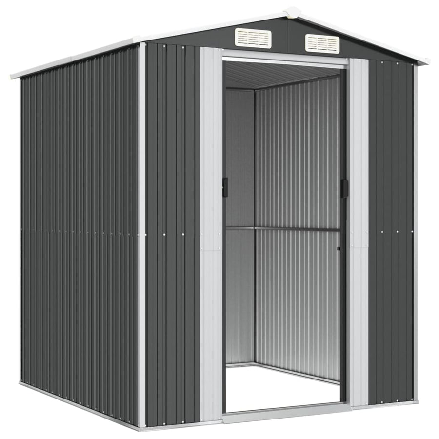 Tuinschuur Gegalvaniseerd Staal Kleurig 192 x 191 x 223 cm Antraciet