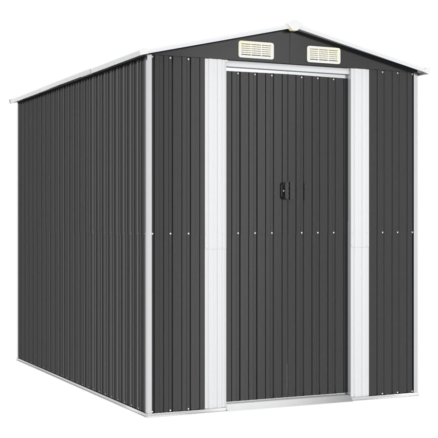 Tuinschuur 192X274X223 Cm Gegalvaniseerd Staal Antracietkleurig