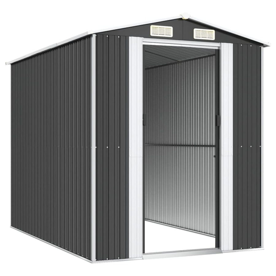 Tuinschuur 192X274X223 Cm Gegalvaniseerd Staal Antracietkleurig