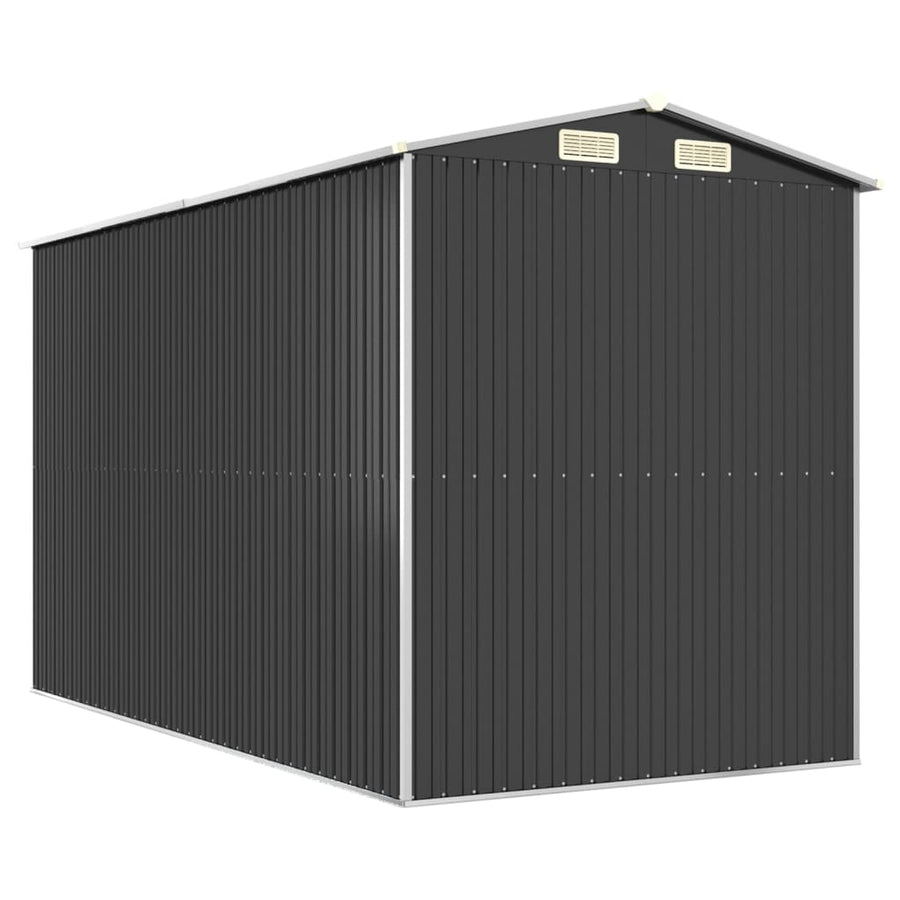 Tuinschuur 192X357X223 Cm Gegalvaniseerd Staal Antracietkleurig