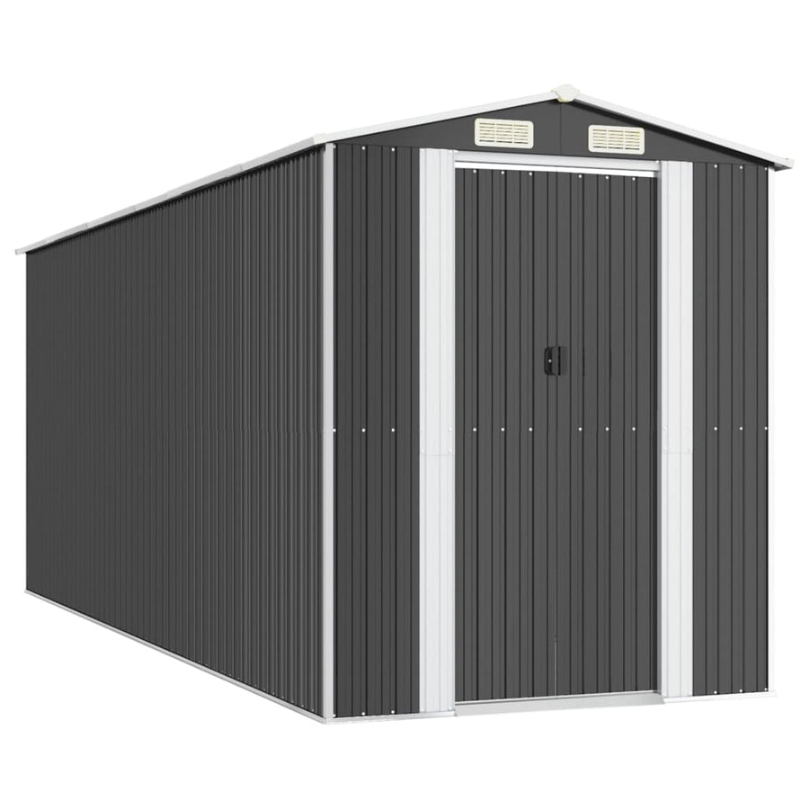 Tuinschuur 192X523X223 Cm Gegalvaniseerd Staal Antracietkleurig