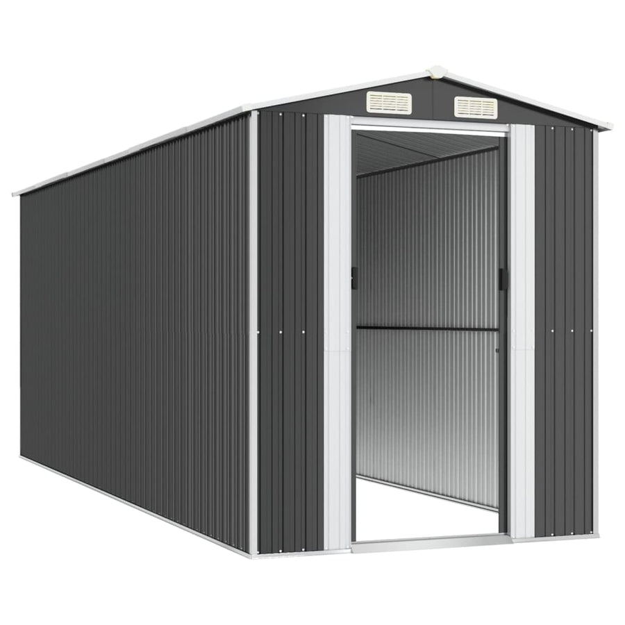 Tuinschuur 192X523X223 Cm Gegalvaniseerd Staal Antracietkleurig