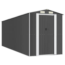 Tuinschuur Gegalvaniseerd Staal Kleurig 192 x 606 x 223 cm Antraciet