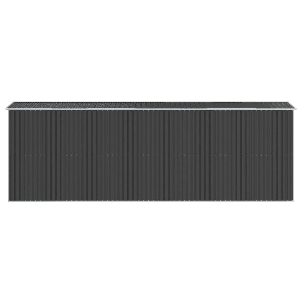 Tuinschuur Gegalvaniseerd Staal Kleurig 192 x 606 x 223 cm Antraciet