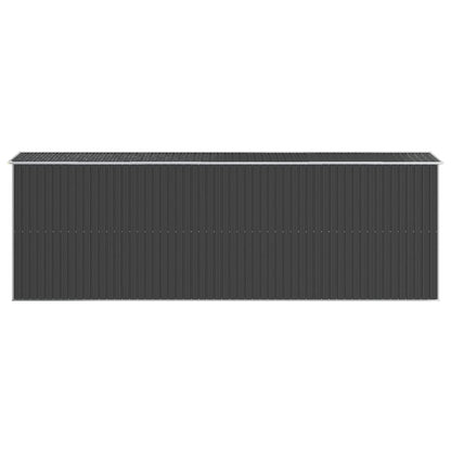 Tuinschuur Gegalvaniseerd Staal Kleurig 192 x 606 x 223 cm Antraciet