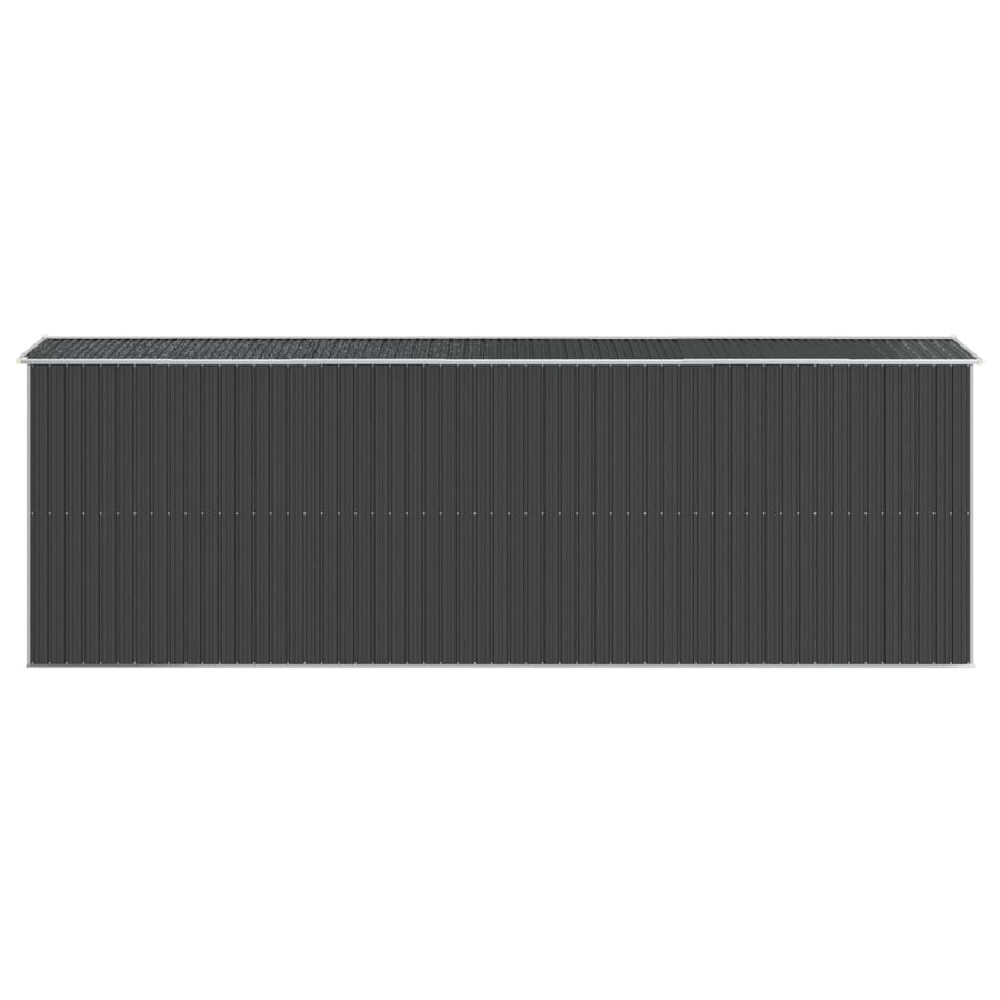 Tuinschuur Gegalvaniseerd Staal Kleurig 192 x 606 x 223 cm Antraciet