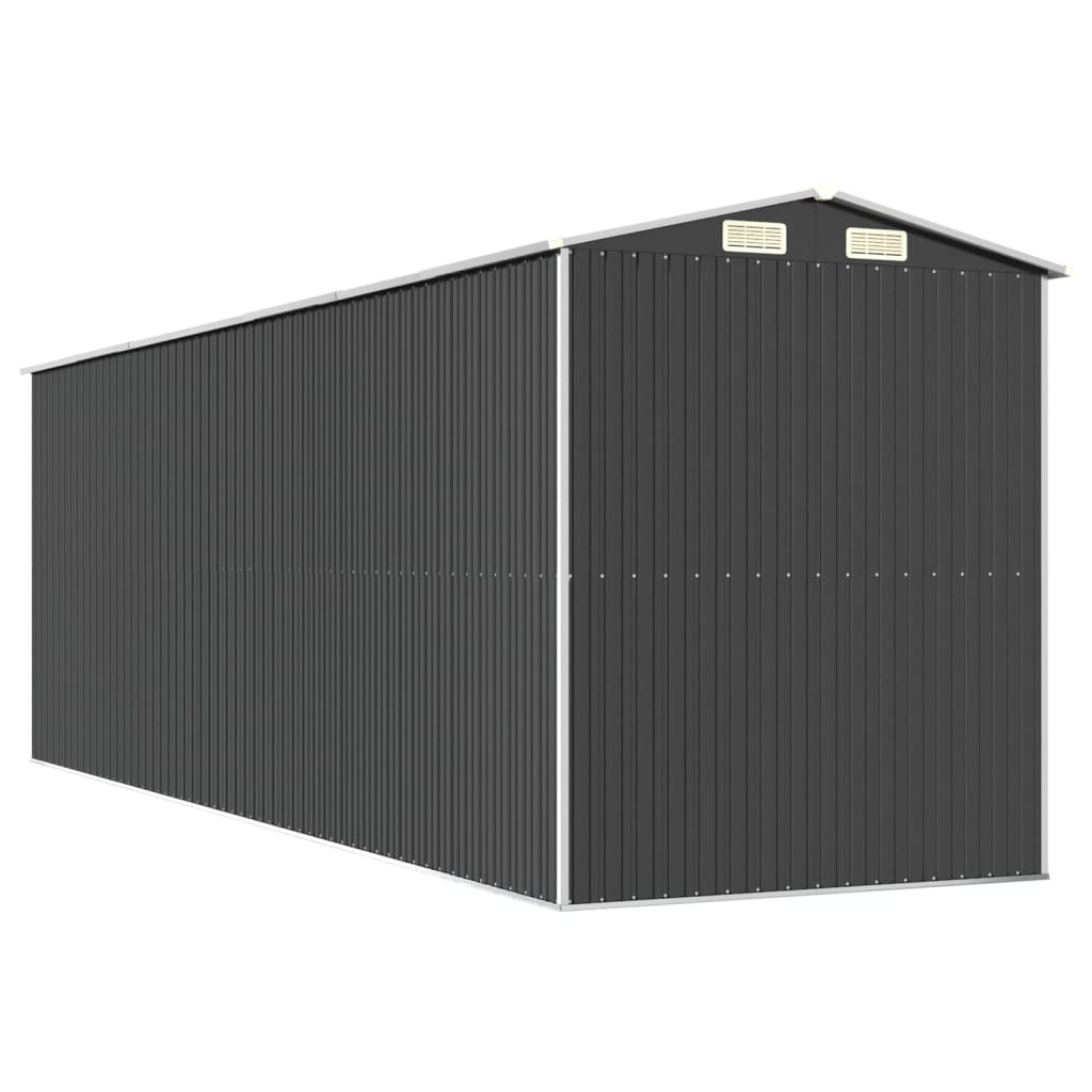 Tuinschuur Gegalvaniseerd Staal Kleurig 192 x 606 x 223 cm Antraciet