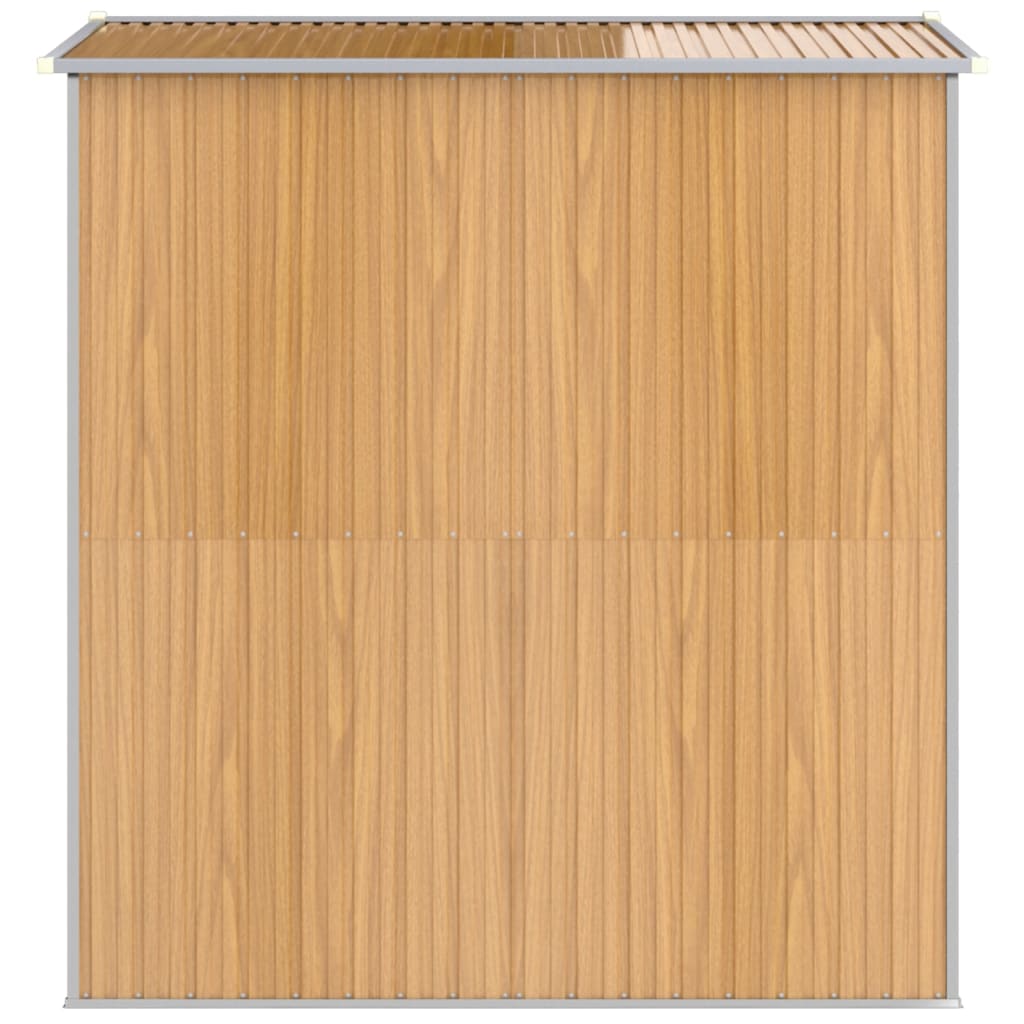 Tuinschuur Gegalvaniseerd Staal 192 x 191 x 223 cm Lichtbruin