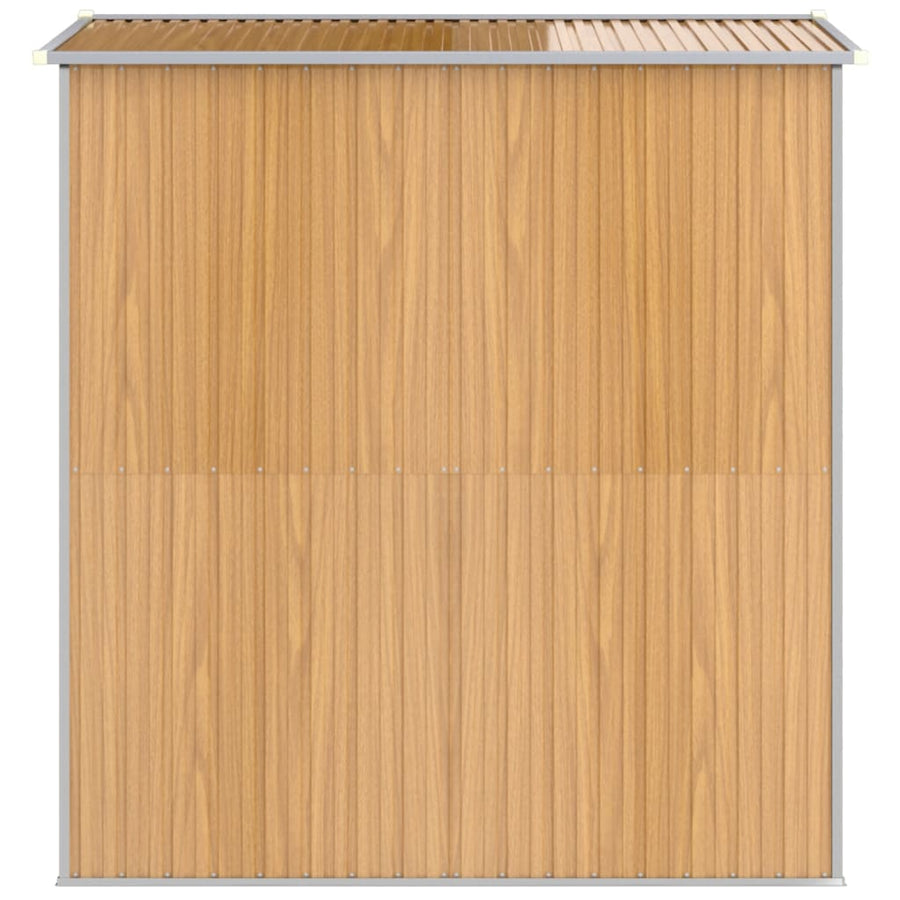 Tuinschuur Gegalvaniseerd Staal 192 x 191 x 223 cm Lichtbruin