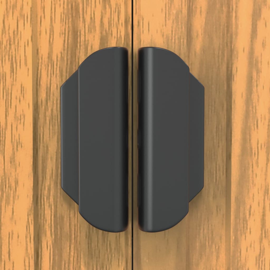Tuinschuur Gegalvaniseerd Staal 192 x 191 x 223 cm Lichtbruin