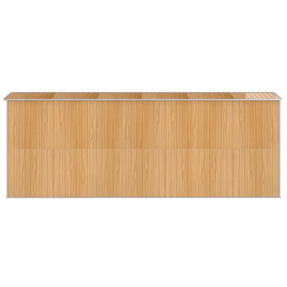 Tuinschuur Gegalvaniseerd Staal 192 x 523 x 223 cm Lichtbruin