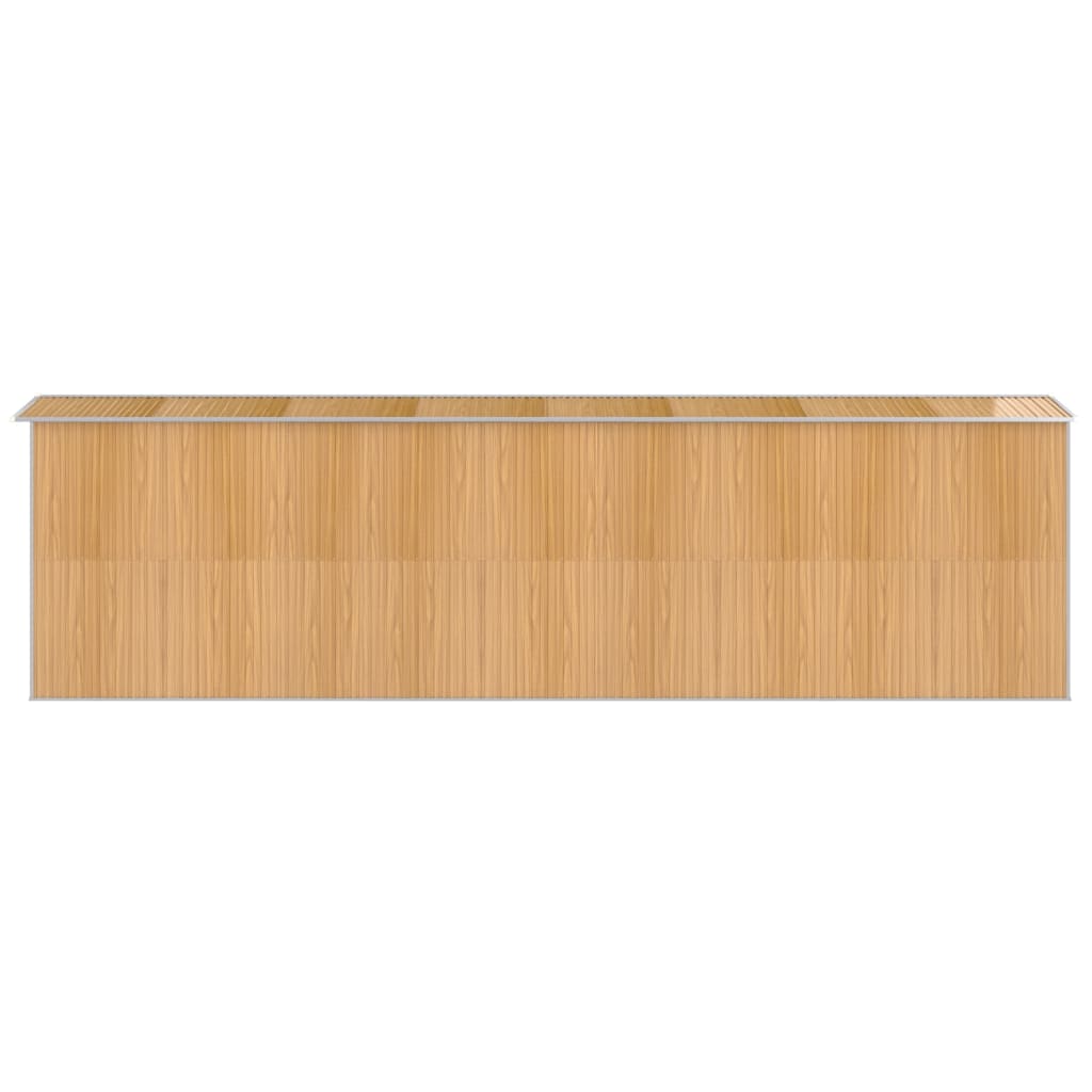 Tuinschuur Gegalvaniseerd Staal 192 x 689 x 223 cm Lichtbruin
