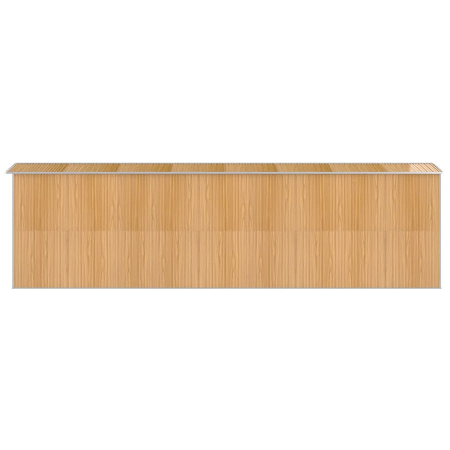 Tuinschuur Gegalvaniseerd Staal 192 x 689 x 223 cm Lichtbruin