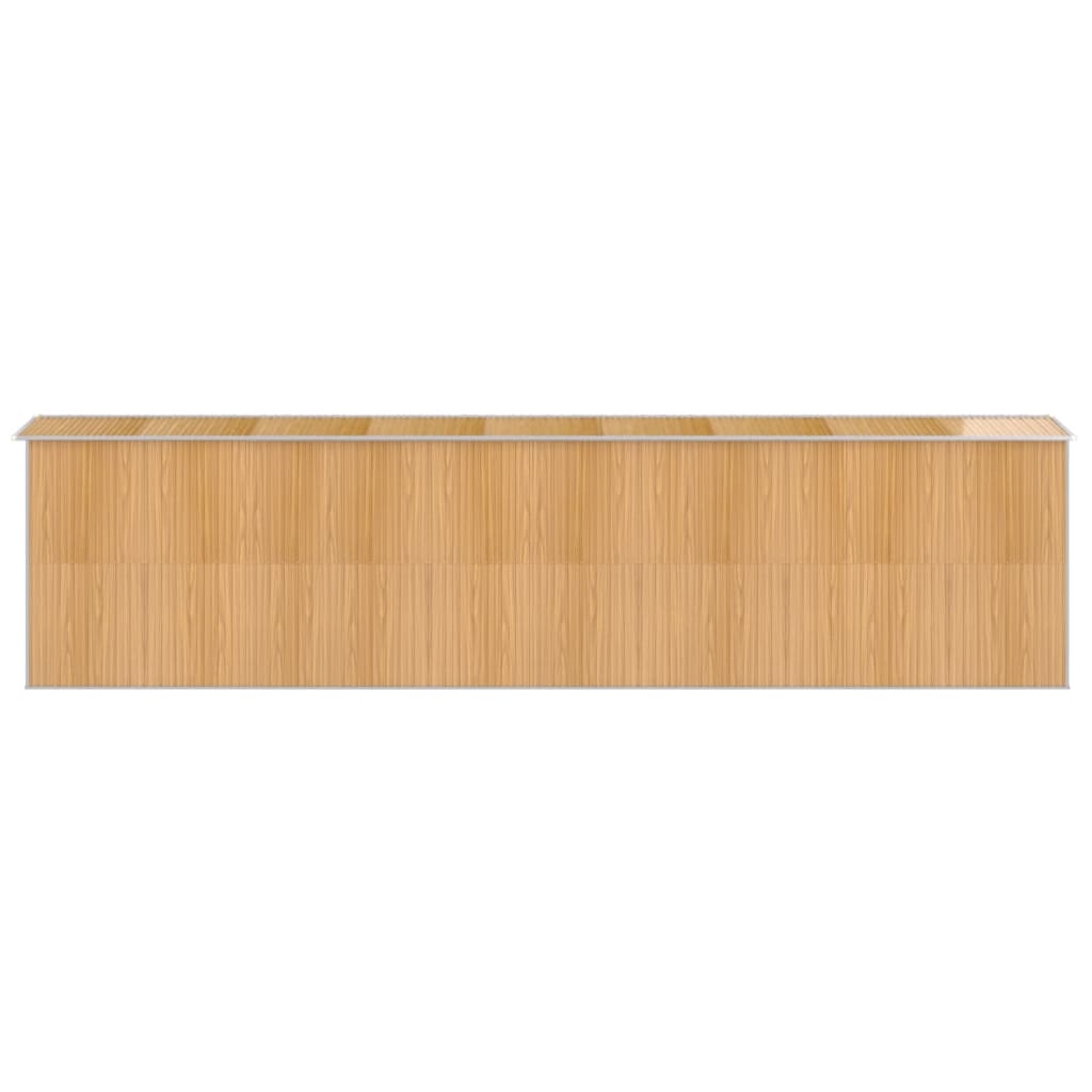 Tuinschuur Gegalvaniseerd Staal 192 x 772 x 223 cm Lichtbruin