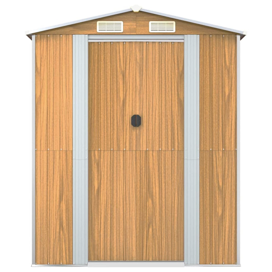 Tuinschuur Gegalvaniseerd Staal 192 x 938 x 223 cm Lichtbruin