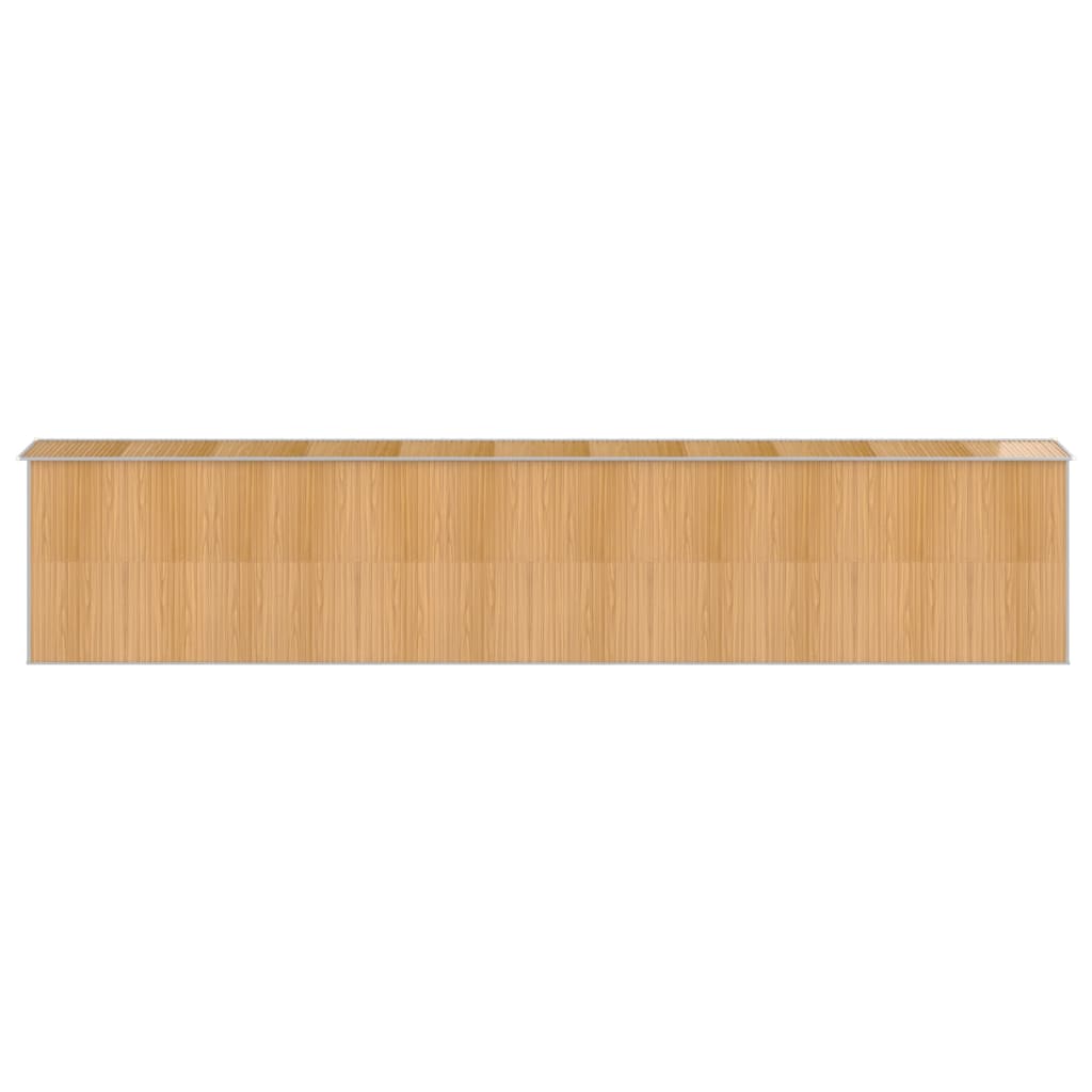 Tuinschuur Gegalvaniseerd Staal 192 x 938 x 223 cm Lichtbruin