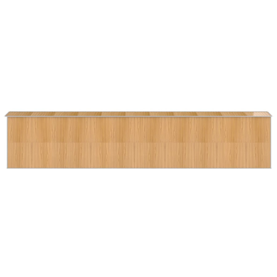 Tuinschuur Gegalvaniseerd Staal 192 x 938 x 223 cm Lichtbruin