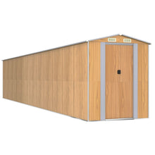 Tuinschuur 192X1021X223 Cm Gegalvaniseerd Staal Lichtbruin