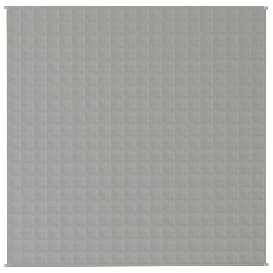 Verzwaringsdeken 200x200 cm 9 kg stof grijs 9 kg 200 x 200 cm