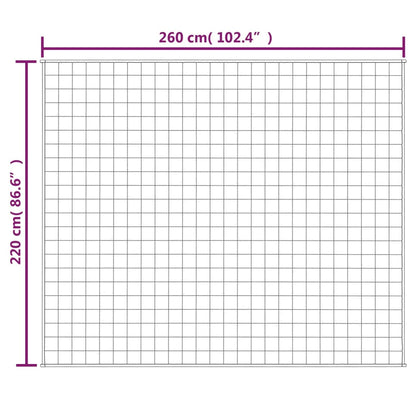 Verzwaringsdeken Kg Stof Grijs 11 kg 220 x 260 cm