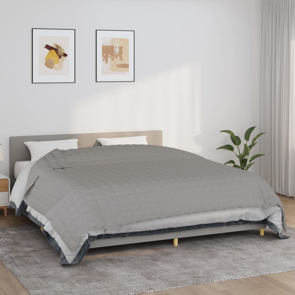 Verzwaringsdeken Kg Stof Grijs 11 kg 235 x 290 cm