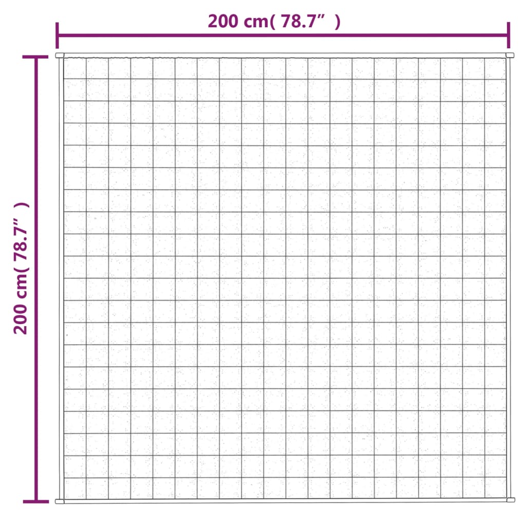 Verzwaringsdeken Stof Blauw 9 kg 200 x 200 cm