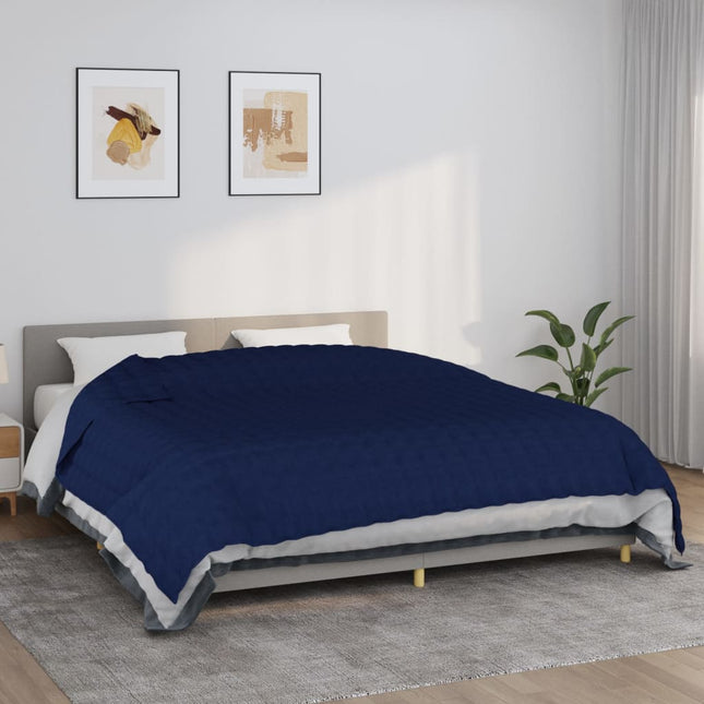 Verzwaringsdeken 5 Kg Stof Blauw 15 kg 220 x 260 cm