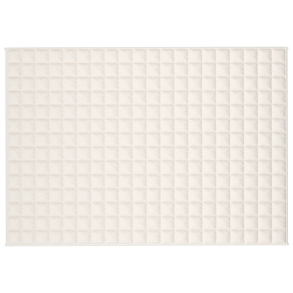 Verzwaringsdeken Stof Lichtkleurig Crème 10 kg 138 x 200 cm