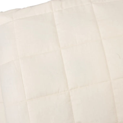 Verzwaringsdeken Stof Lichtkleurig Crème 10 kg 138 x 200 cm