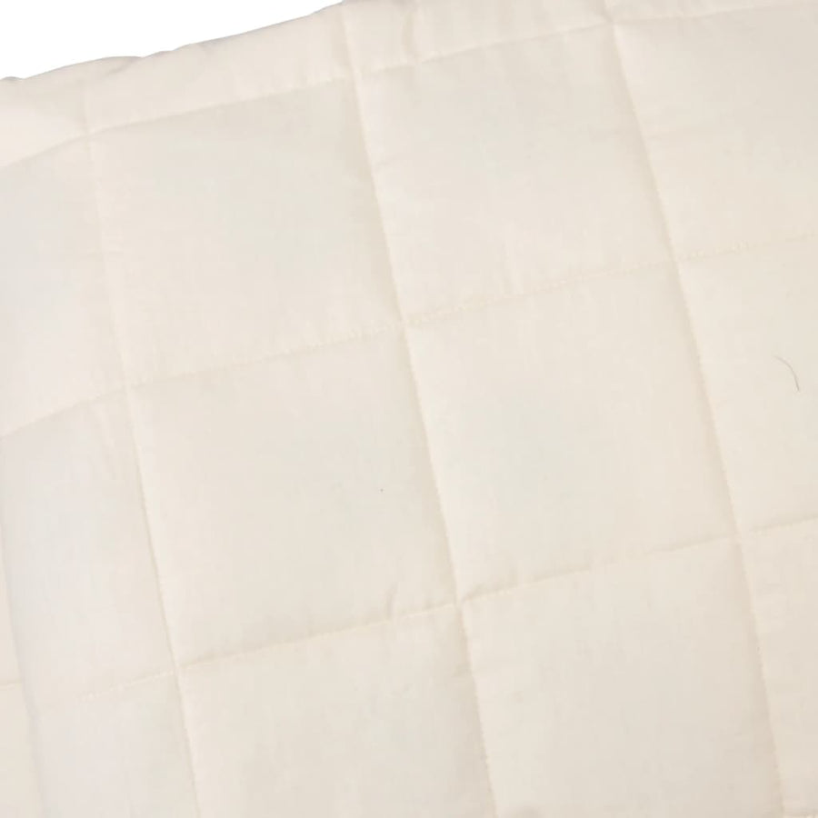 Verzwaringsdeken Stof Lichtkleurig Crème 10 kg 138 x 200 cm
