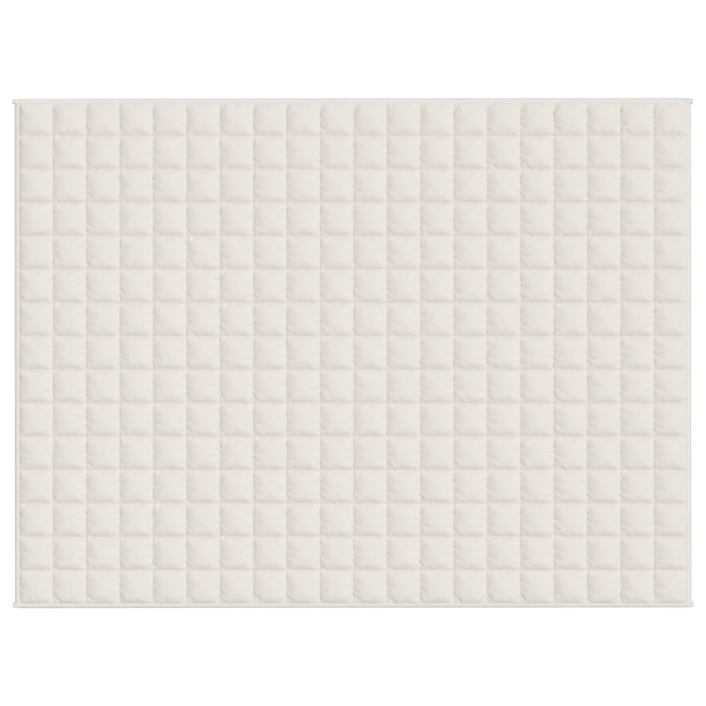 Verzwaringsdeken Stof Lichtkleurig Crème 7 kg 150 x 200 cm