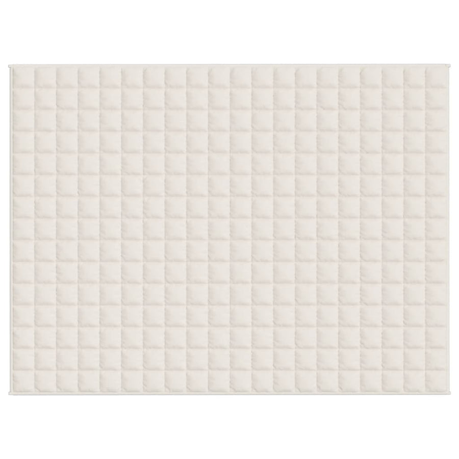 Verzwaringsdeken Stof Lichtkleurig Crème 7 kg 150 x 200 cm