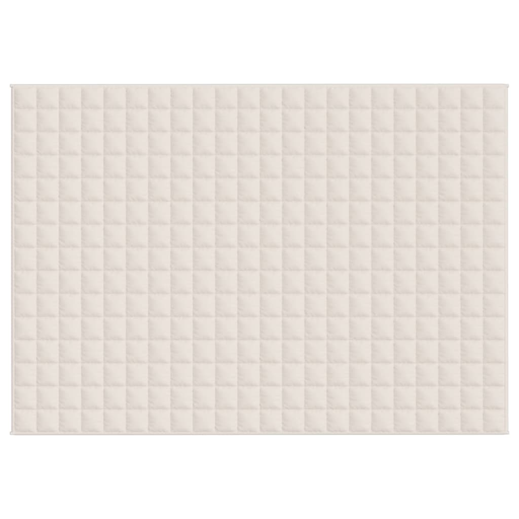 Verzwaringsdeken 155X220 Cm 11 Kg Stof Lichtcrèmekleurig Crème