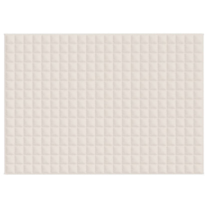 Verzwaringsdeken 155X220 Cm 11 Kg Stof Lichtcrèmekleurig Crème